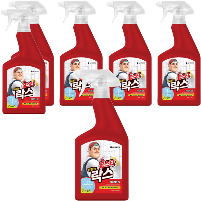 홈스타 착 붙는 락스 스프레이, 900ml, 6개