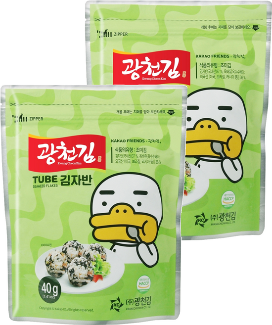 廣川海苔 KAKAO FRIENDS 海苔酥, 40g, 2包
