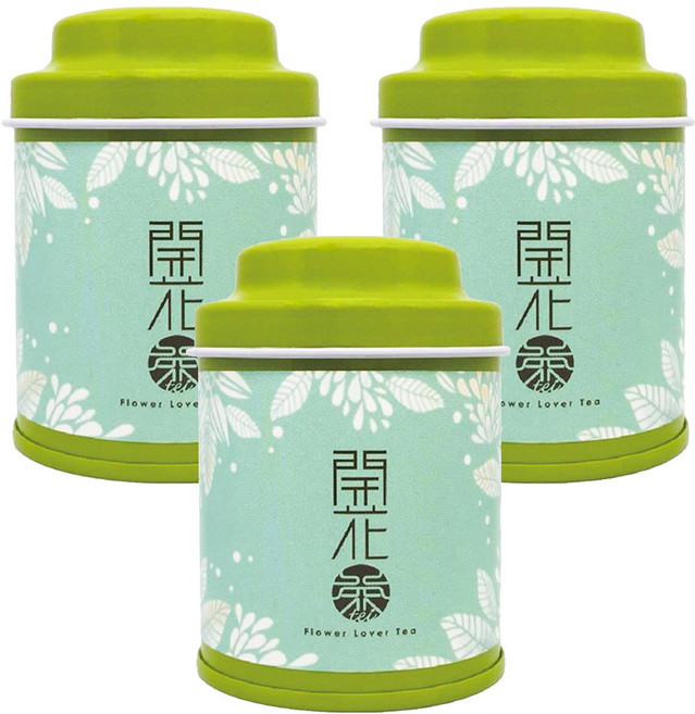 無藏茗茶 工藝花茶 會開花的茶 綠色, 8g, 1罐, 3罐