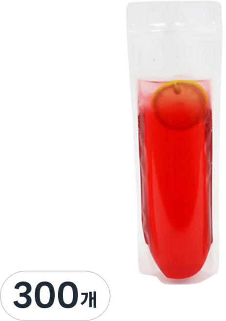 소분 투명 스탠드 지퍼백 10 x 25 cm, 300개