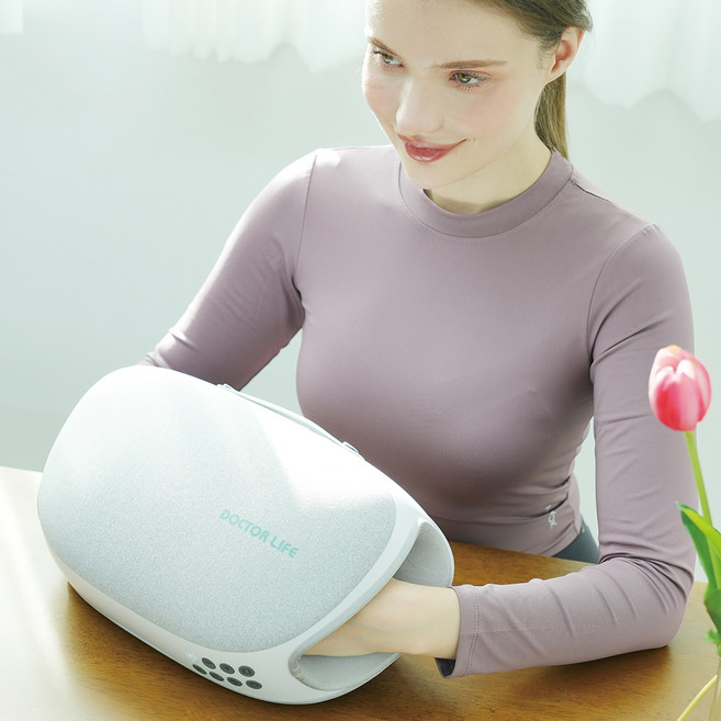 닥터라이프 양손 돌기 온열 롤링 손 복부 쿠션 마사지기, DDM-23, 혼합색상