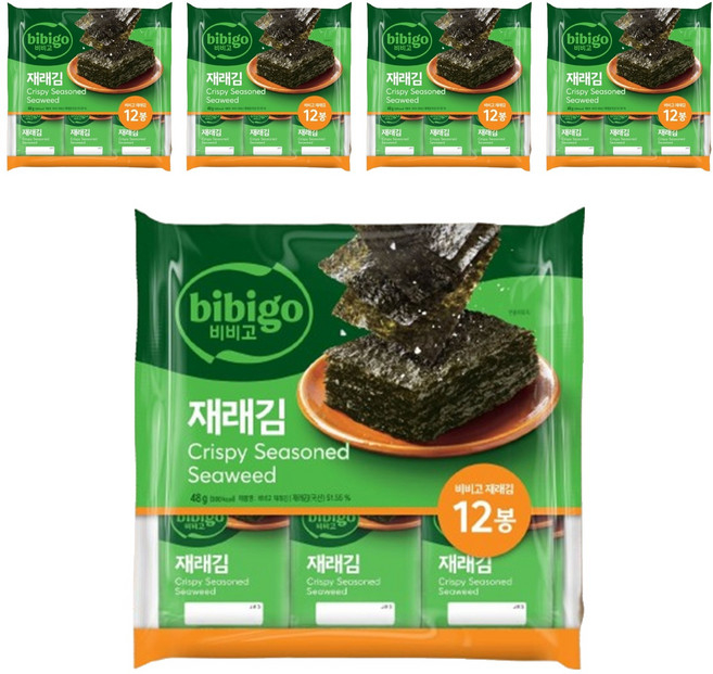 CJ bibigo Myeonggagim 名家傳統海苔, 4g, 60包
