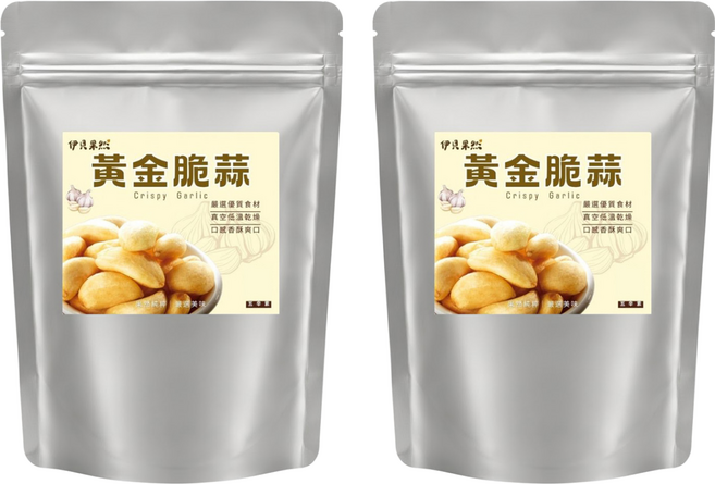 EBE PURE 伊貝果然 黃金脆蒜, 2個, 60g