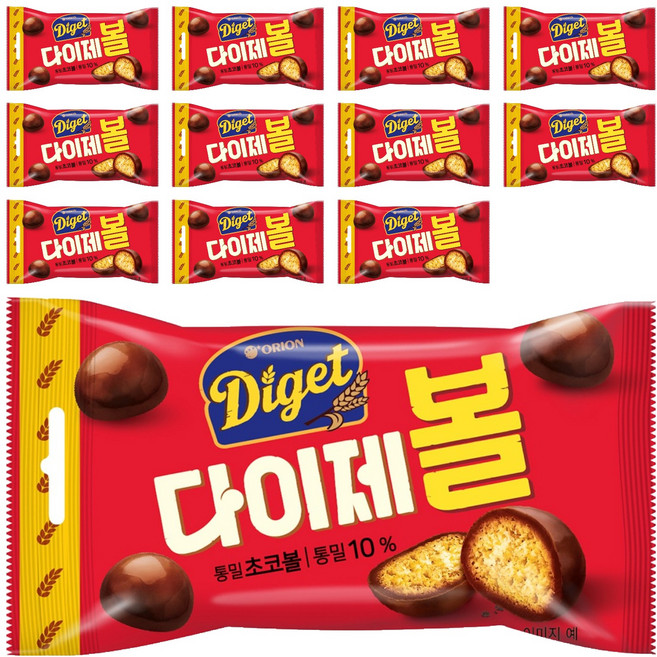 다이제 초코볼, 42g, 12개