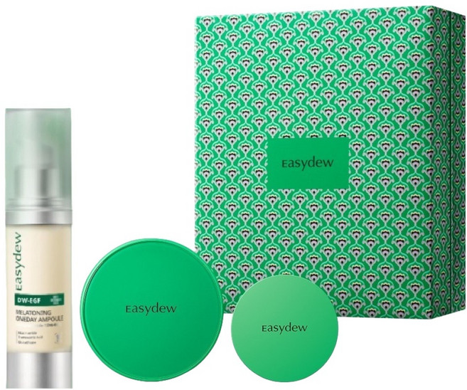 이지듀 기미쿠션 21호 내추럴 + 앰플 선물세트, 1세트, 쿠션 + 앰플