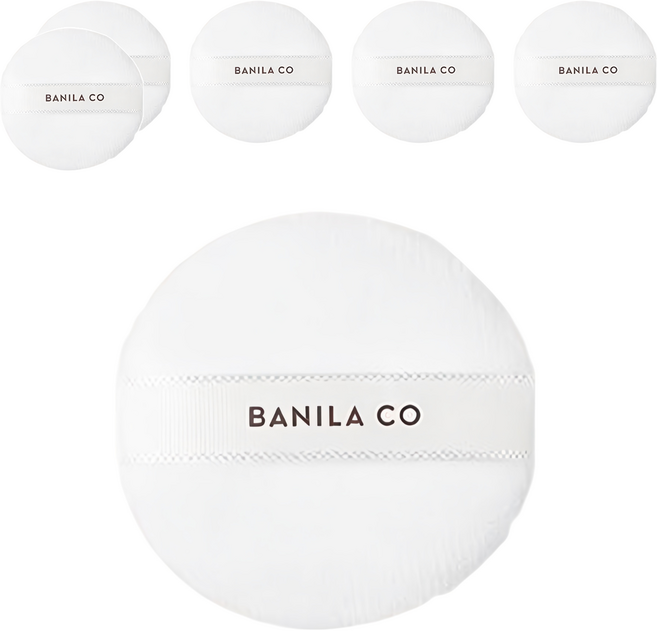 BANILA CO 芭妮蘭 Prime Primer持妝控油蜜粉用粉撲, 單色, 6個