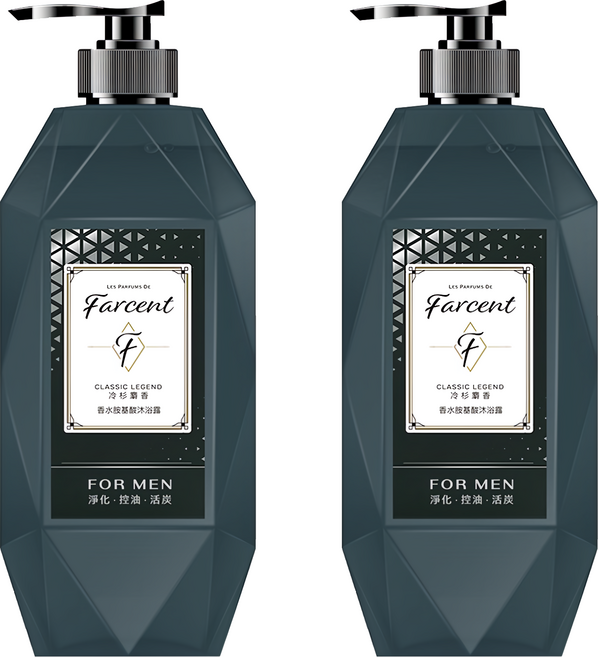 farcent 花仙子 香水胺基酸沐浴露 冷杉麝香, 780g, 2瓶