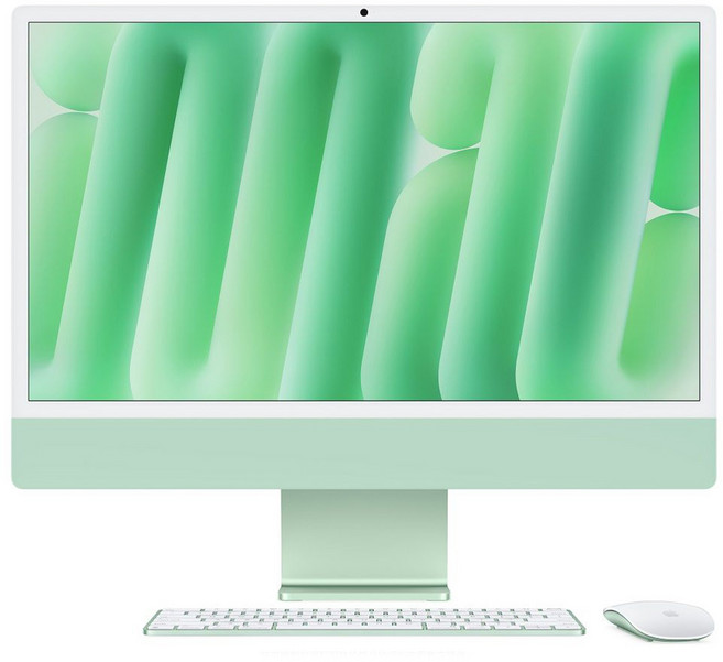 Apple iMac 24吋 M4 10核心GPU 原廠保固, 綠色, 16GB, 256GB, MAC OS, MWUY3TA/A