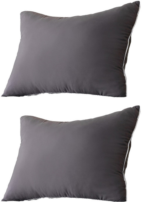 La Pomme Norvik 高度可調節飯店用基本款枕頭, 炭灰色, 2個