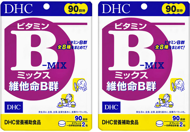 DHC 台灣公司貨 維他命B群 90日份, 180顆, 200mg, 2包