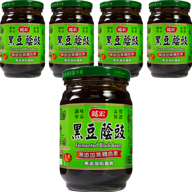 龍宏 黑豆蔭豉, 400g, 5罐