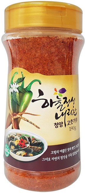 하늘정성내리찬 국내산 청양 고춧가루, 190g, 1개