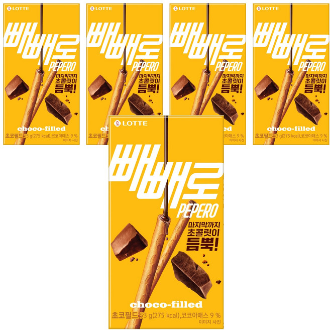빼빼로 초코필드, 53g, 5개