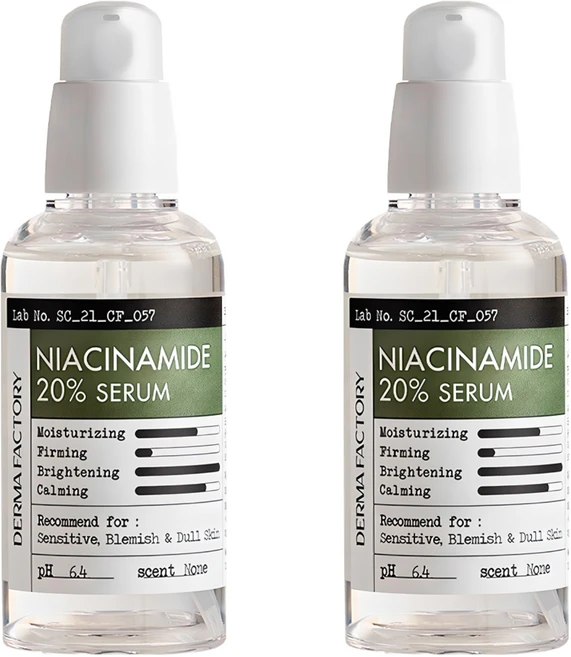 더마팩토리 나이아신아마이드 20% 세럼, 80ml, 2개 - 쿠팡