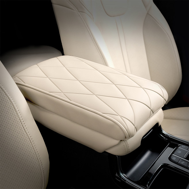 아임반 자동차 팔걸이 X 콘솔쿠션, 바닐라베이지, 1개