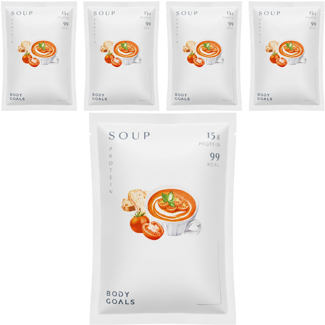 BODY GOALS 高纖營養輕食餐 羅宋番茄, 29g, 5包