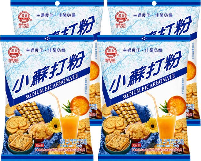 義峰食品 小蘇打粉, 150g, 4包