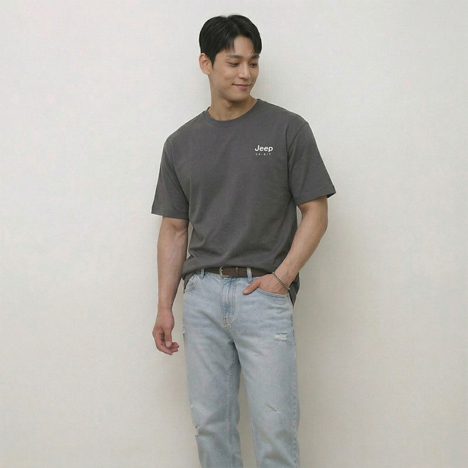 지프스피릿 남녀공용 아이스텐셀 기능성 반팔티셔츠