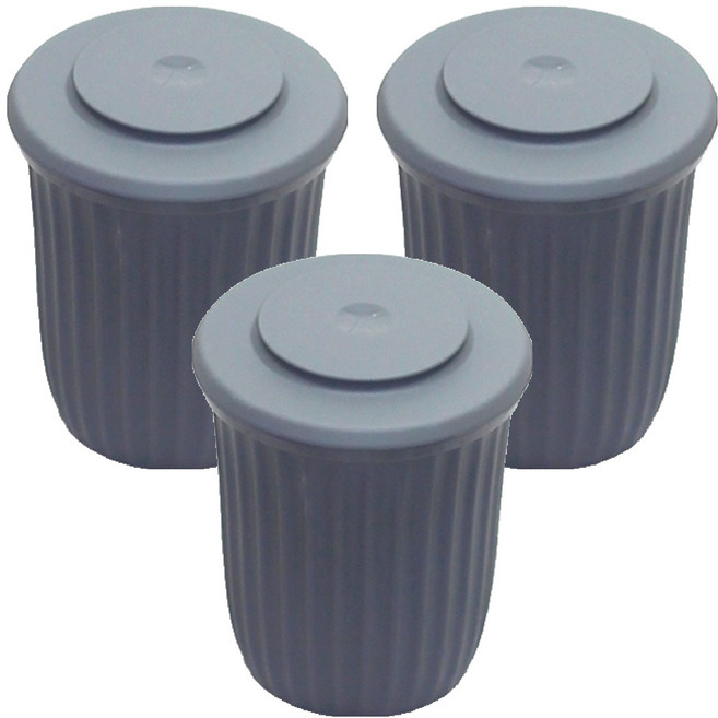 마미스테이블 식품용 실리콘 밀폐용기 다크그레이, 3개, 머핀볼 L