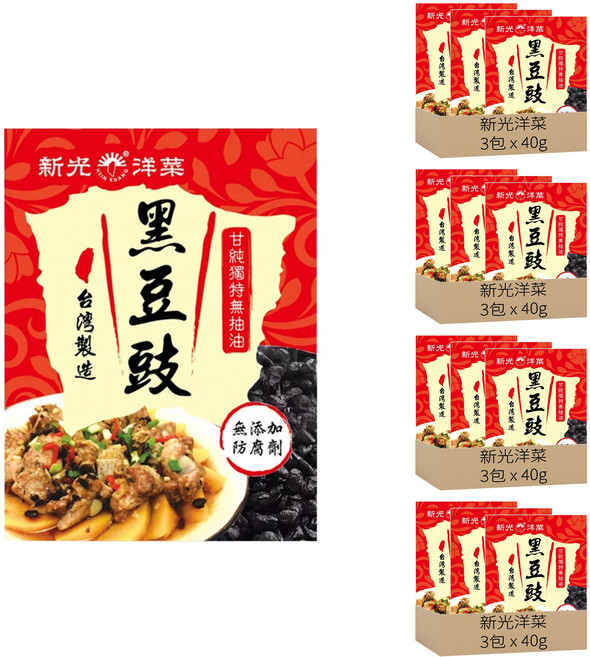 新光洋菜 黑豆䜴, 40g, 12包