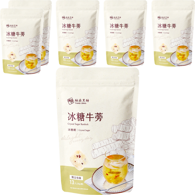 糖鼎 冰糖牛蒡, 6袋, 30g, 13顆