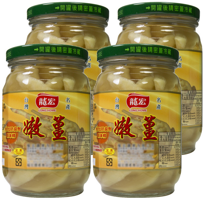 龍宏 嫩薑, 420g, 4罐