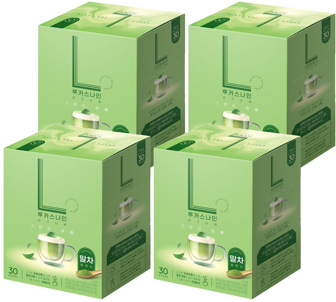 LOOKAS9 招牌綠茶拿鐵, 18.9g, 30入, 4個