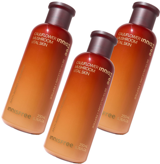 INNISFREE 松茸活力化妝水, 200ml, 3個