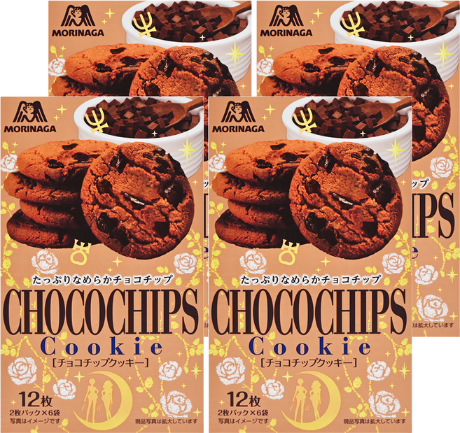 MORINAGA 森永 Biscuit 可可風味餅乾, 111.6g, 4盒