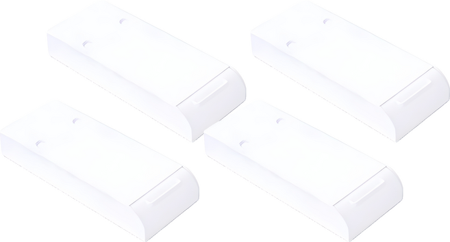 부착식 미니 서랍, 화이트, 1단