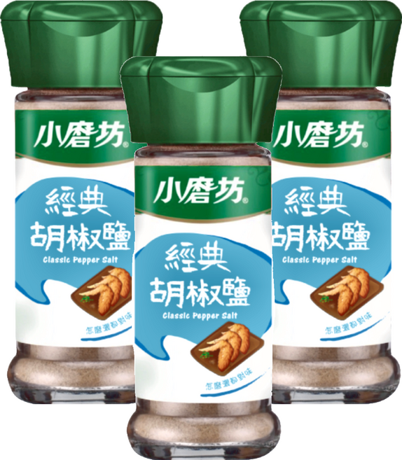 小磨坊 經典胡椒鹽, 38g, 3瓶