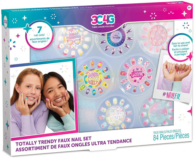 make it real 美麗夢工坊 美甲貼套組 8歲以上, 花樣少女 多色, 1組