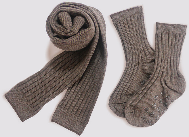 드레스하우스 비단길 여아용 설레임 루이 무발 타이즈 + 양말 세트