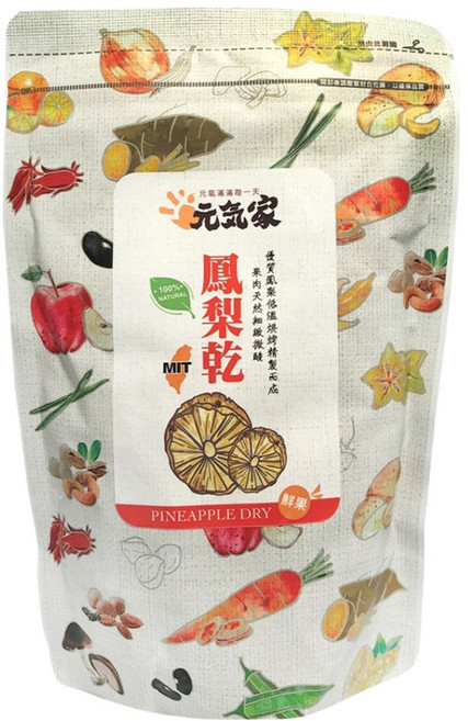 元氣家 鳳梨乾, 200g, 1包