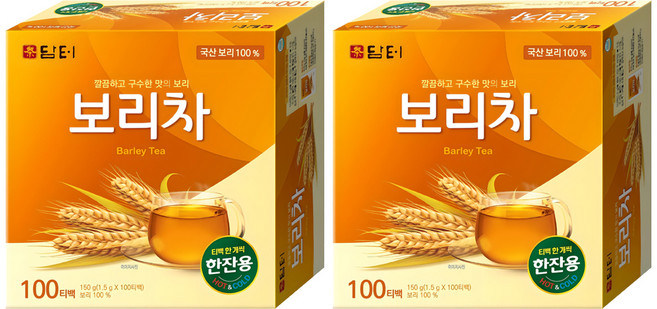 담터 깊고 구수한 보리차, 1.5g, 100개입, 2개