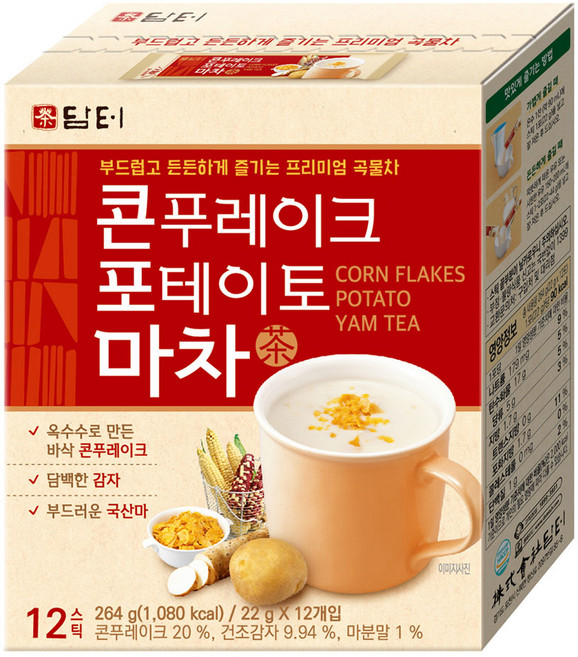 담터 콘프레이크 포테이토 마차, 22g, 12개입, 1개