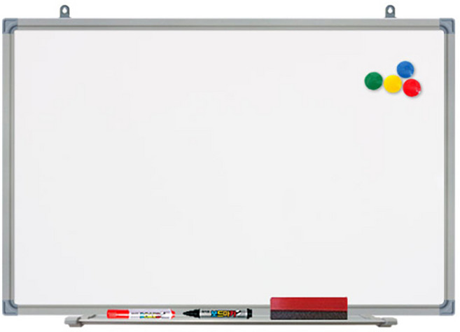 파란들칠판 자석 화이트 보드 실버, 알루미늄