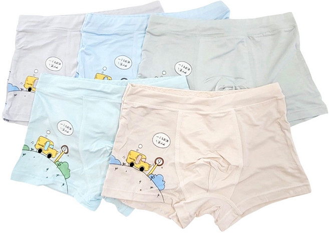 슈와츠코리아 남아용 스쿨버스 모달 드로즈 5종 세트