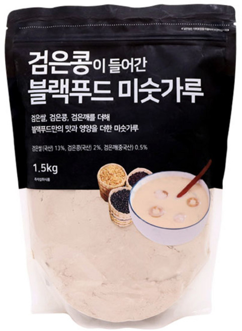 태광선식 검은콩이 들어간 블랙푸드 미숫가루, 1.5kg, 1개