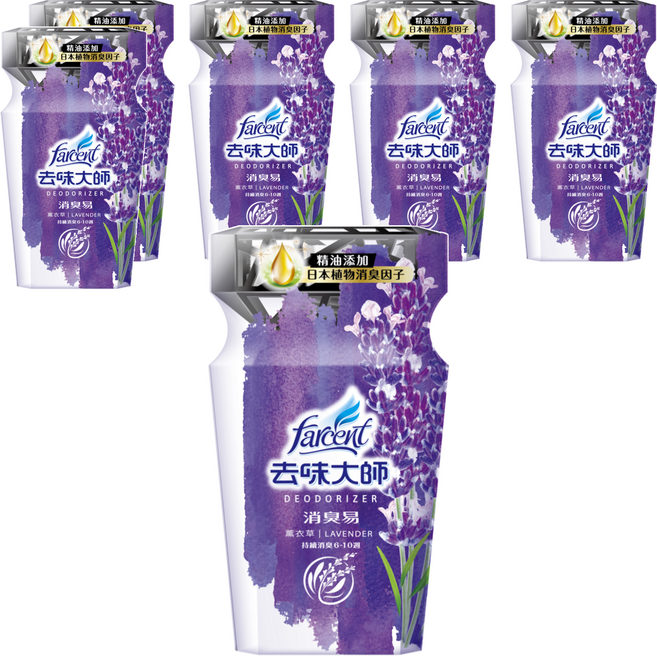 farcent 花仙子 去味大師 消臭易 薰衣草, 350ml, 6瓶