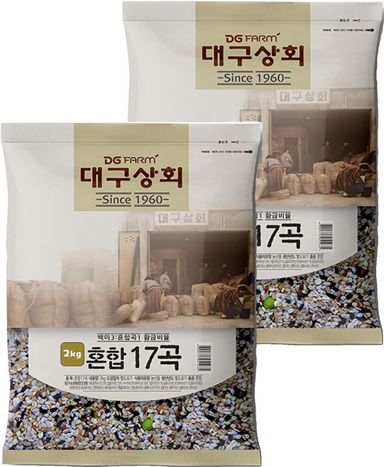 대구농산 대구상회 혼합 17곡, 2kg, 2개
