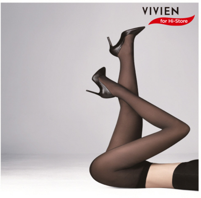 비비안 여성용 시스루 타이즈 80D