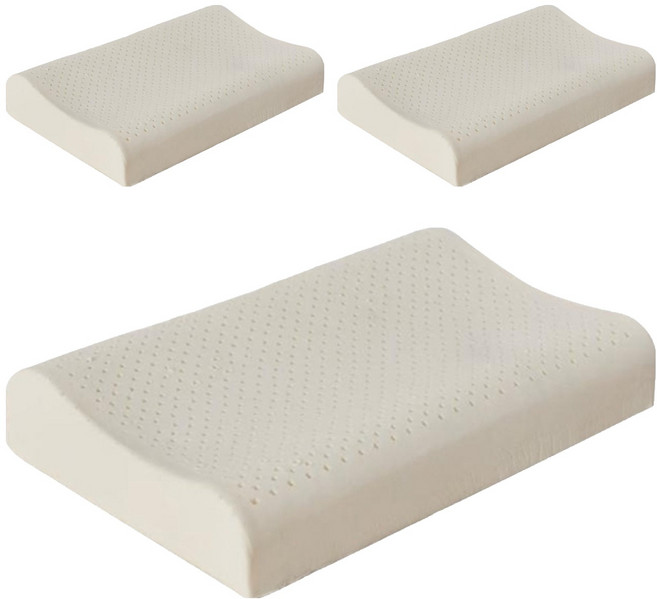 Annette 泰國乳膠枕工學乳膠枕 1kg, 單色, 3個