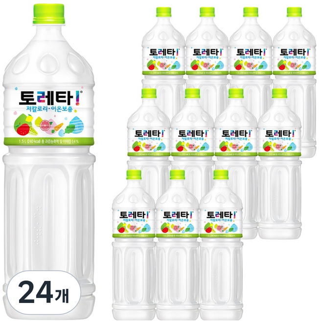 토레타 이온음료, 1.5L, 24개