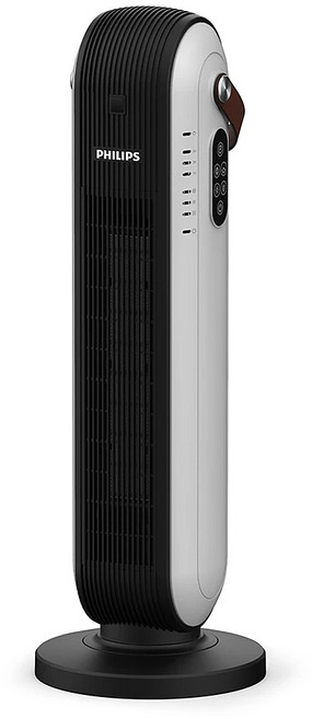 PHILIPS 飛利浦 塔式暖風機 遙控, AHR2142FD, 黑 + 銀色