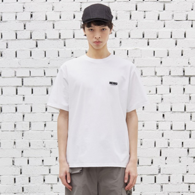 미치코런던 남녀공용 헤리티지 백로고 탑 반팔 티셔츠