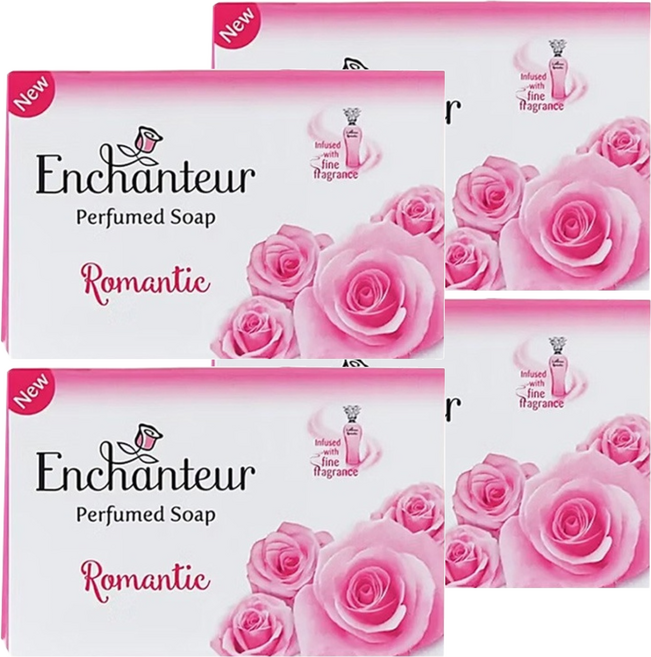 Enchanteur 艾詩 奢華香水皂 玫瑰茉莉, 90g, 4個