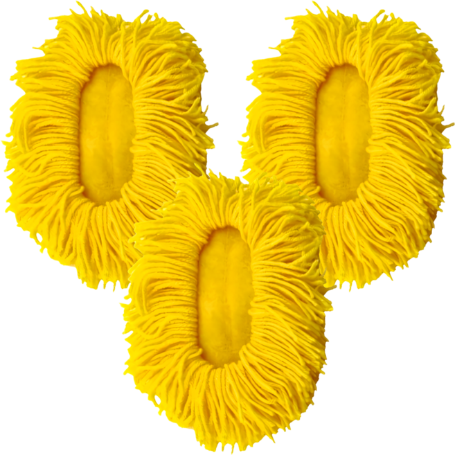 Easy Cleaning Solution 潔田屋 手握式輕巧撢刷替換布 CM54 黃色, 3個