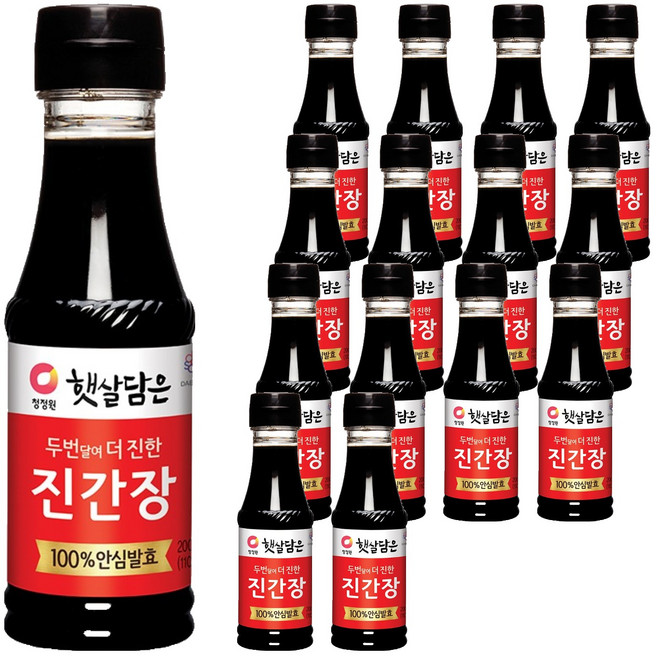햇살담은 두번 달여 더 진한 진간장, 200ml, 15개