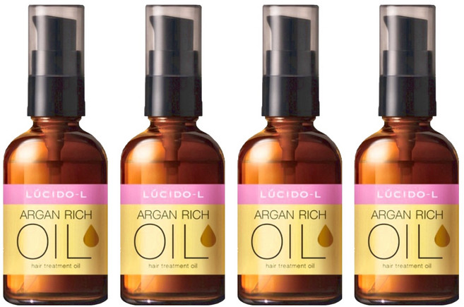LUCIDO-L 樂絲朵 摩洛哥護髮精華油 超高壓處理 細軟髮適用, 60ml, 4件
